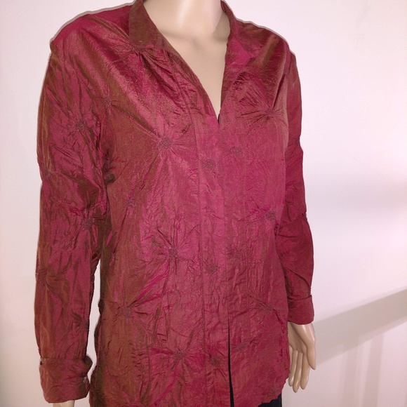 Beautiful rust colored silk blouse - Picture 4 of 7